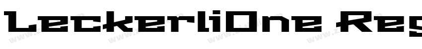 LeckerliOne Regular字体转换